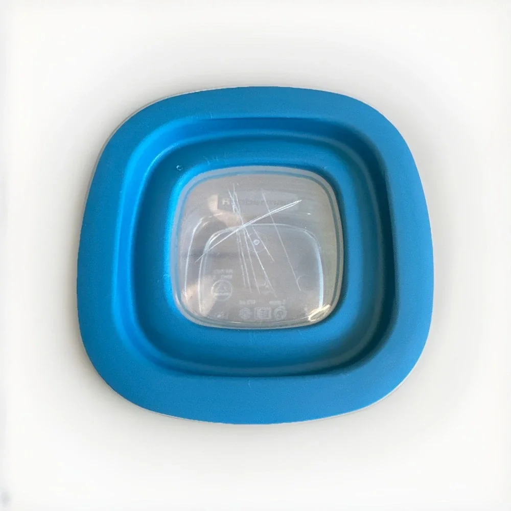 Rubbermaid Premier Plastic Container & Blue Lid 2 Cup‎ 7H75 Replacement *read